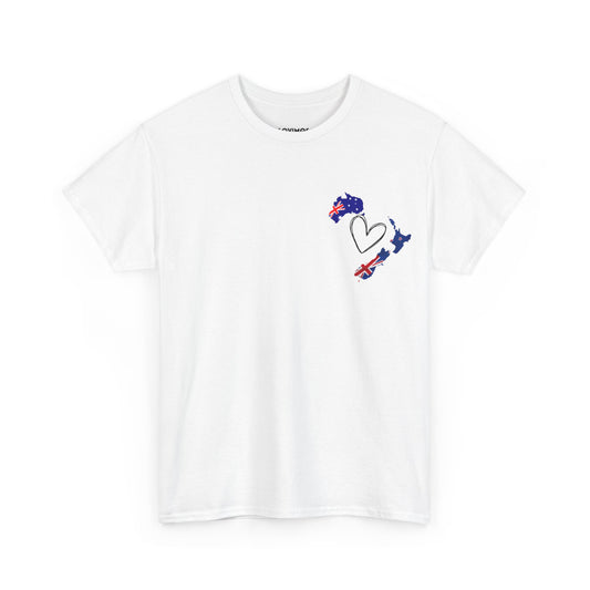 Cozy Unisex Cotton Tee with Australia & NZ Map Design