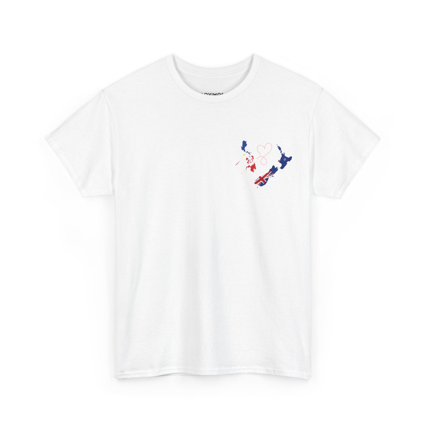 Cozy Unisex Cotton Tee with Philippines & NZ Map Design