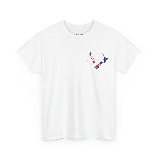 Cozy Unisex Cotton Tee with Philippines & NZ Map Design