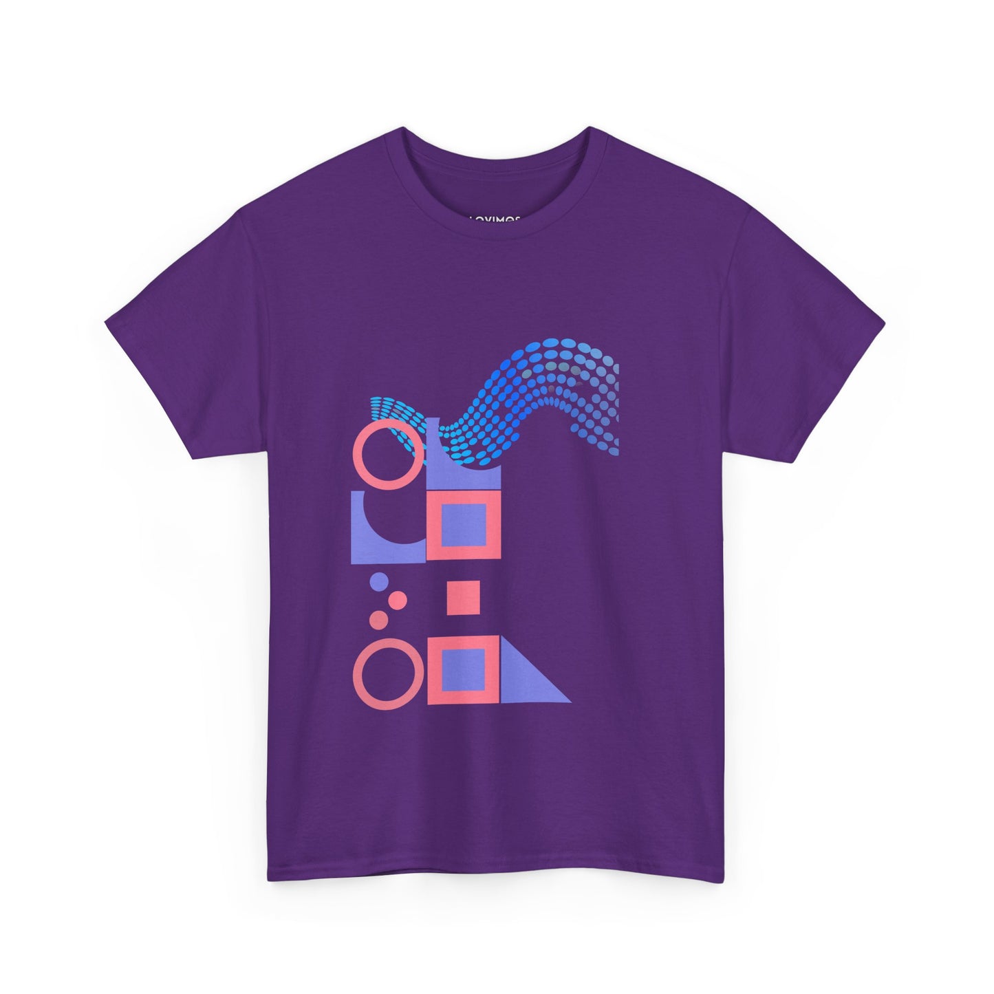 Geometric Unisex Heavy Cotton Tee - Casual Art