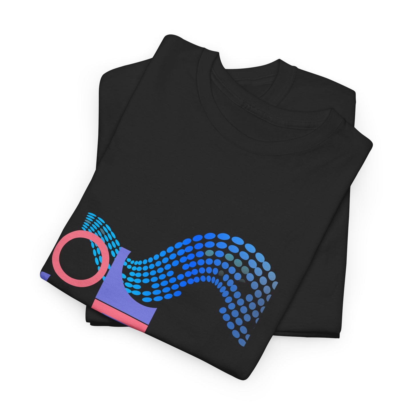 Geometric Unisex Heavy Cotton Tee - Casual Art