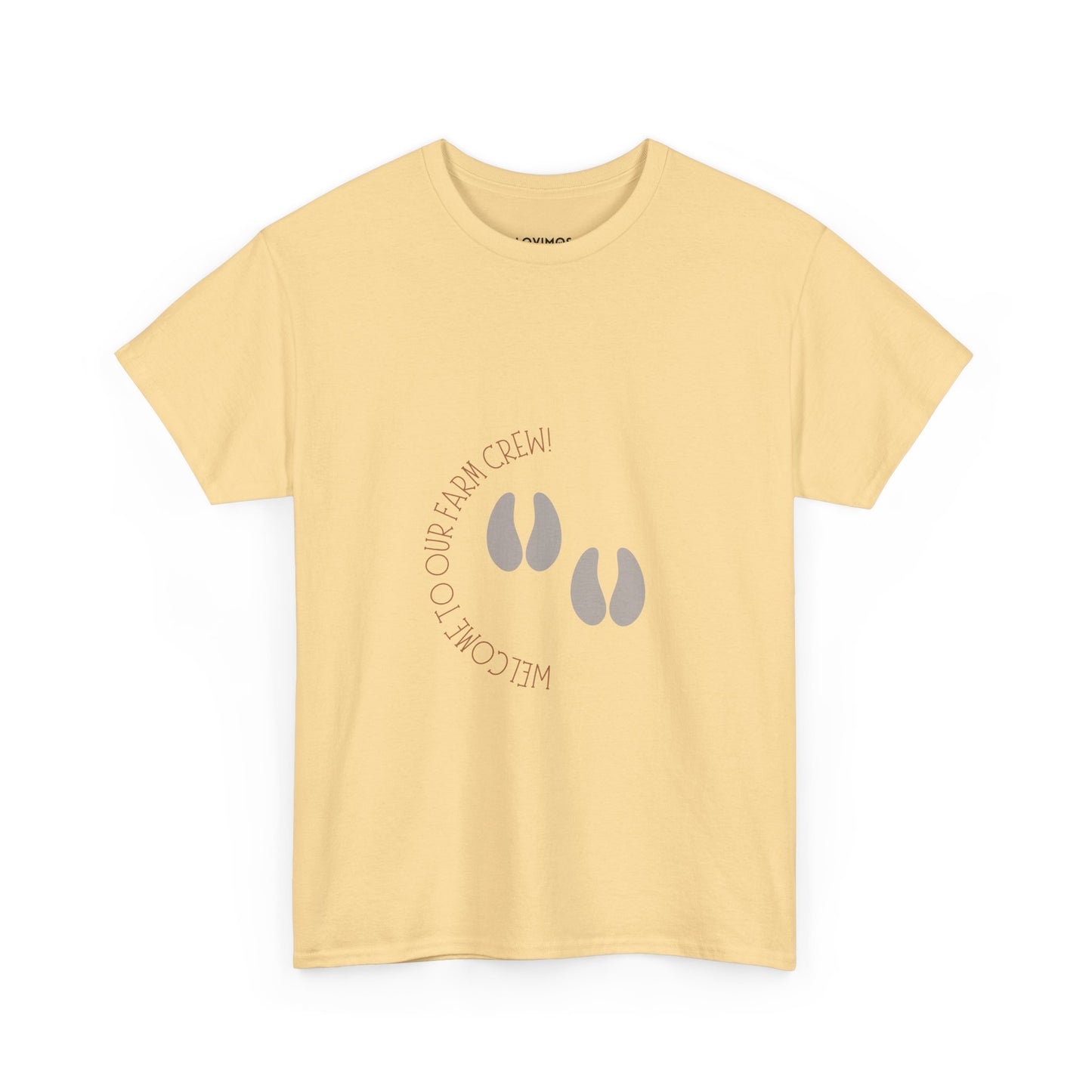 Unisex Heavy Cotton Tee - "Welcome to our crew" Graphic Shirt