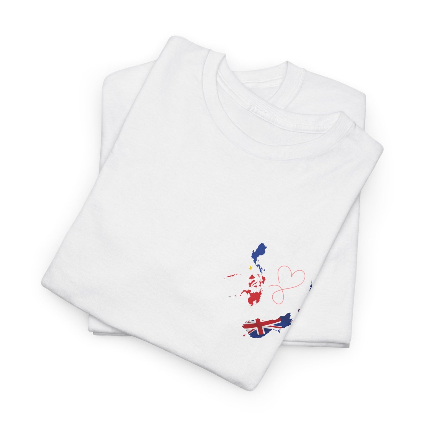 Cozy Unisex Cotton Tee with Philippines & NZ Map Design