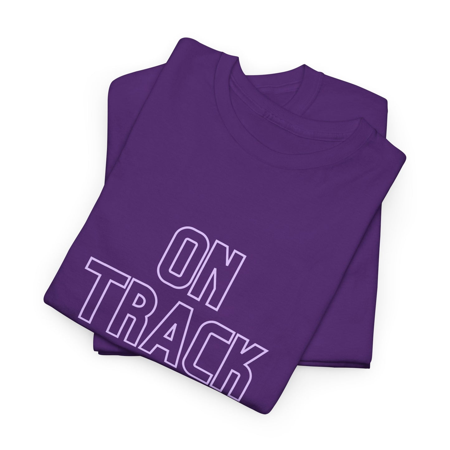 On Track Unisex Heavy Cotton Tee - Casual Train Graphic Shirt