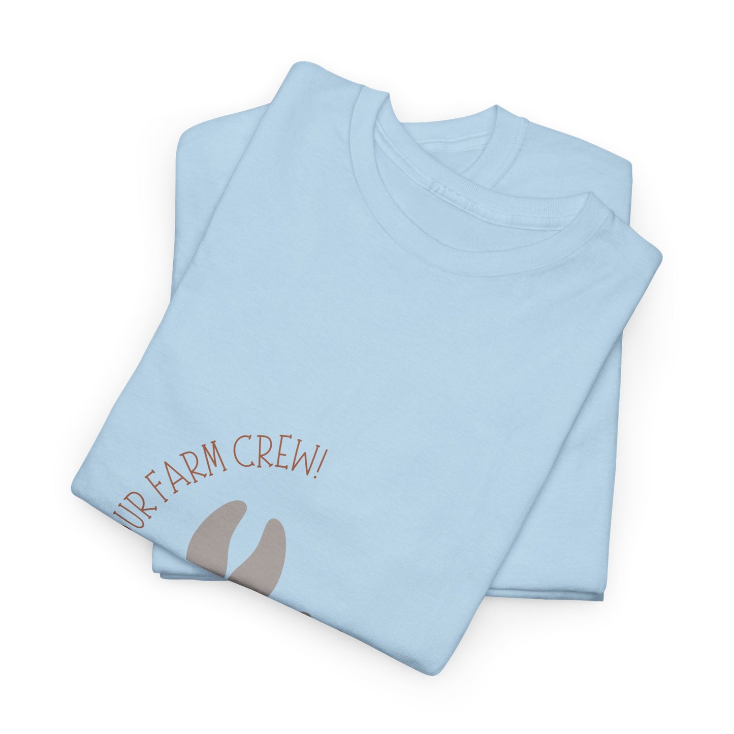 Unisex Heavy Cotton Tee - "Welcome to our crew" Graphic Shirt