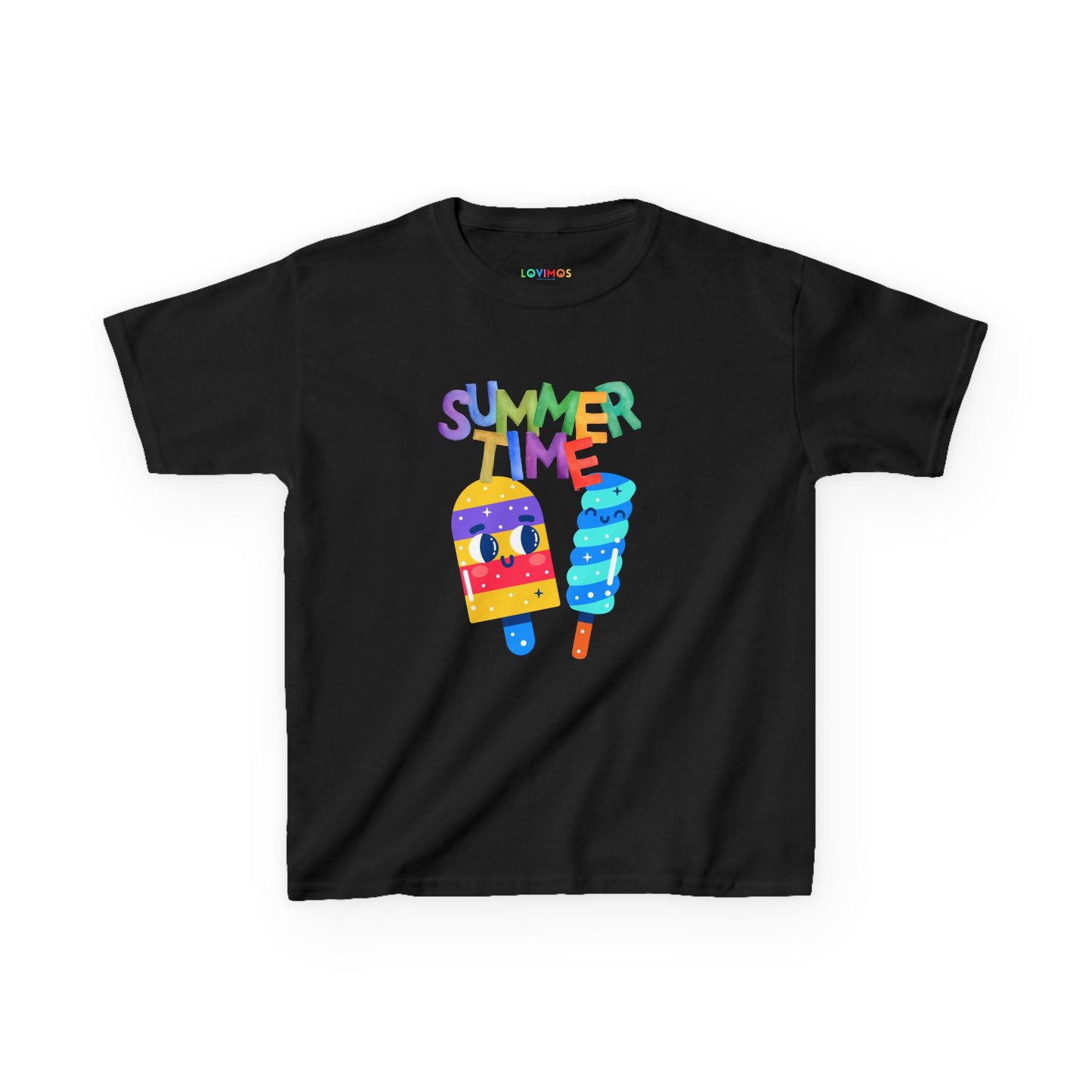 Kids Summer Time Tee - Fun Ice Cream Design for Warm Weather Adventures