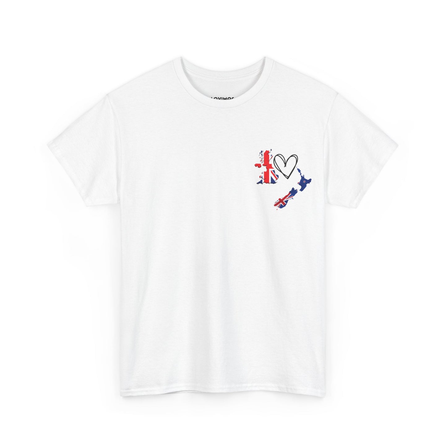Cozy Unisex Cotton Tee with UK & NZ Map Design