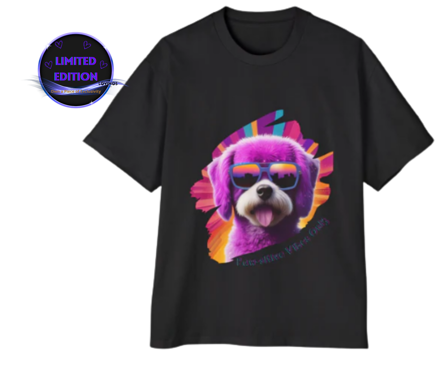 Paw-sitive Vibes Oversized Tee for Dog Lovers